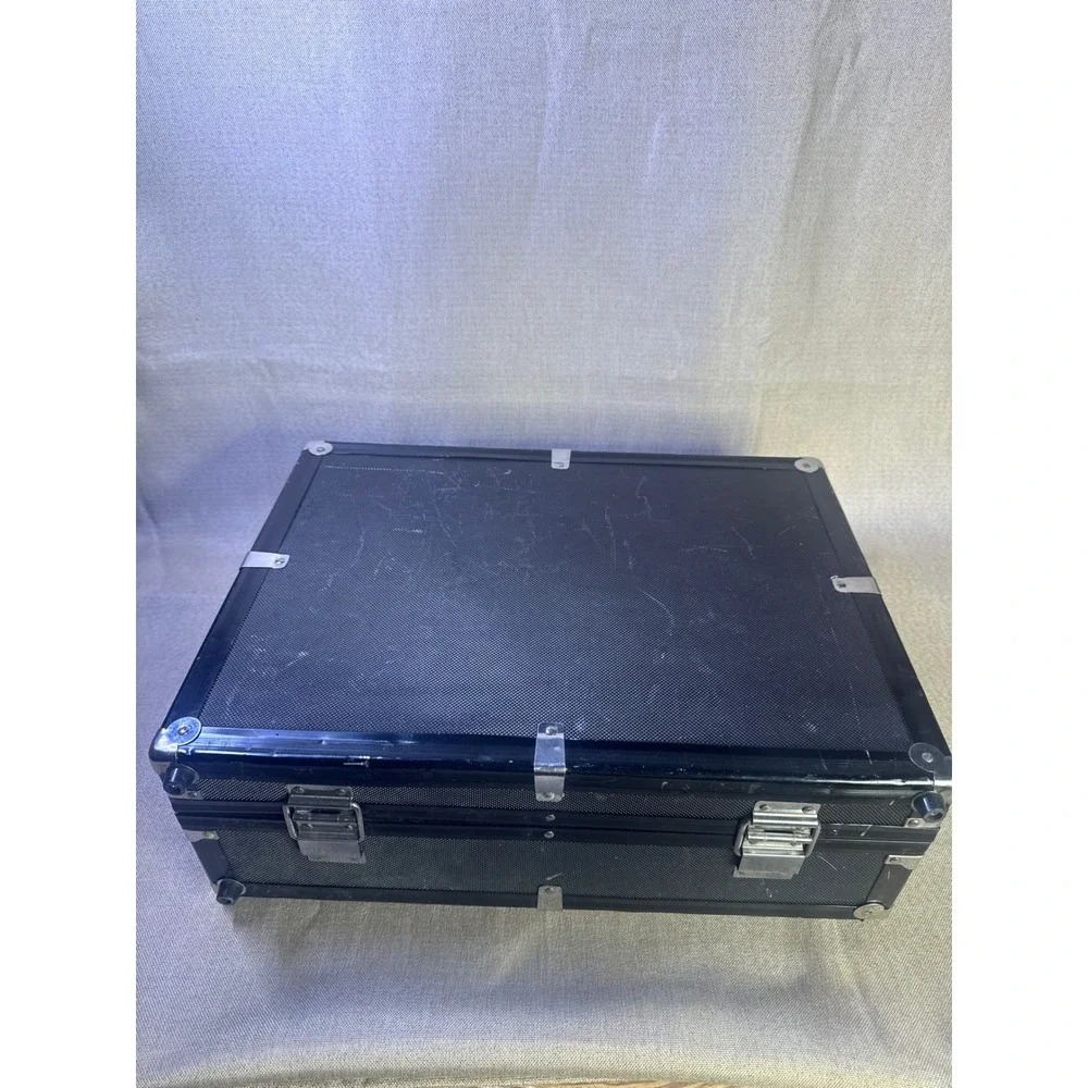 Heavy Duty Wood Frame Aluminum Flight Case Hard Storage Box Pick N Pluck Foam